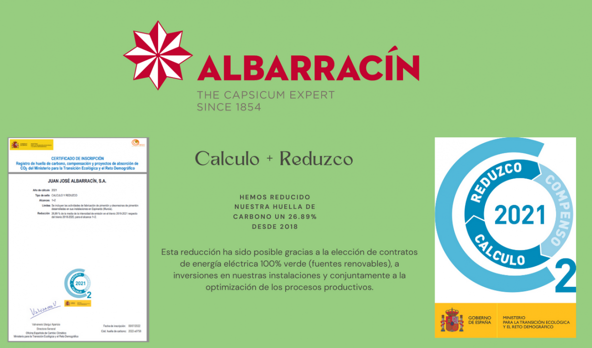 Juan José Albarracín, S.A. reduce su huella de carbono